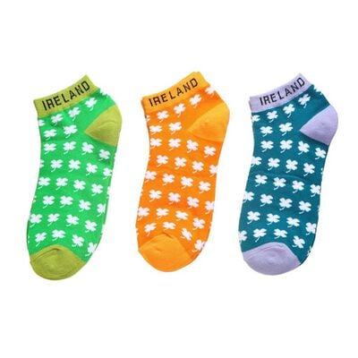 Pack of 3 Ankle Clover Ladies Socks